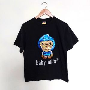 Vintage Bape baby milo sequin Tee